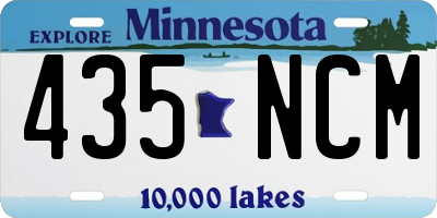 MN license plate 435NCM