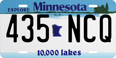 MN license plate 435NCQ