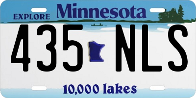 MN license plate 435NLS