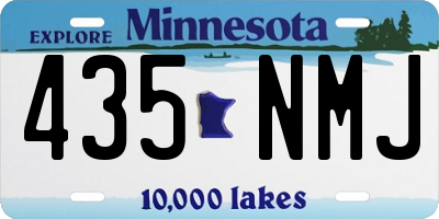 MN license plate 435NMJ