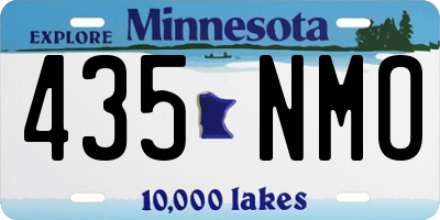 MN license plate 435NMO