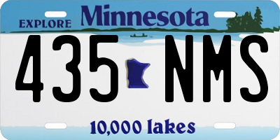 MN license plate 435NMS