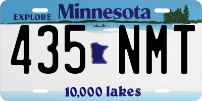 MN license plate 435NMT