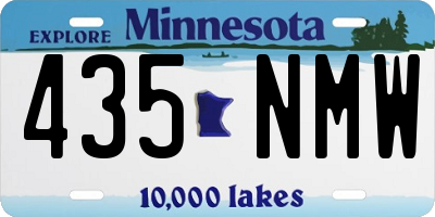 MN license plate 435NMW