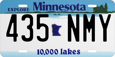 MN license plate 435NMY