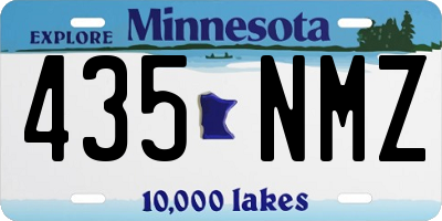 MN license plate 435NMZ