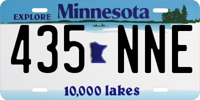 MN license plate 435NNE