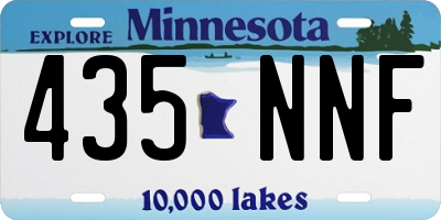MN license plate 435NNF