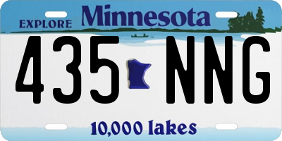 MN license plate 435NNG