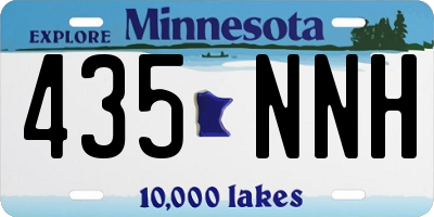 MN license plate 435NNH