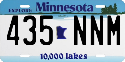 MN license plate 435NNM