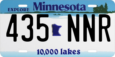 MN license plate 435NNR