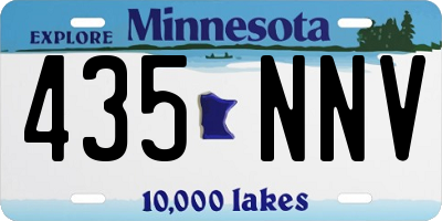 MN license plate 435NNV
