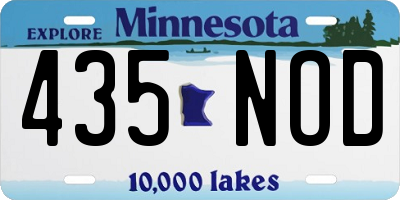 MN license plate 435NOD