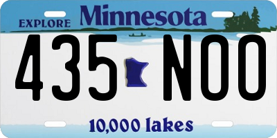 MN license plate 435NOO