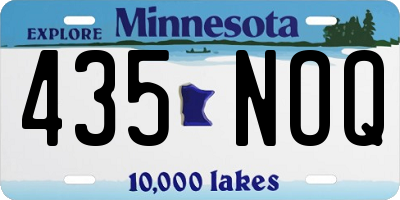 MN license plate 435NOQ