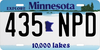 MN license plate 435NPD