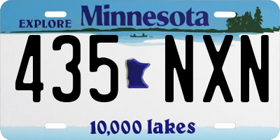 MN license plate 435NXN