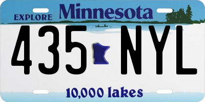 MN license plate 435NYL