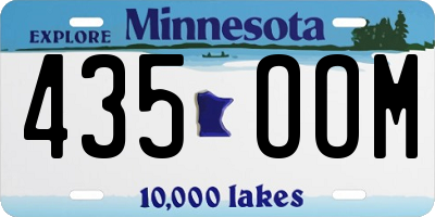 MN license plate 435OOM
