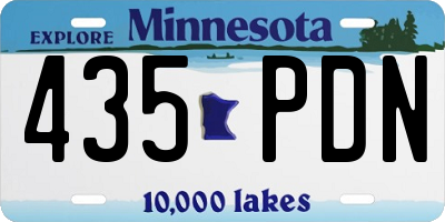 MN license plate 435PDN