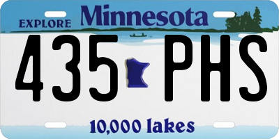 MN license plate 435PHS