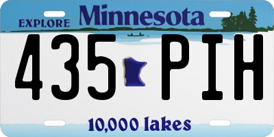 MN license plate 435PIH