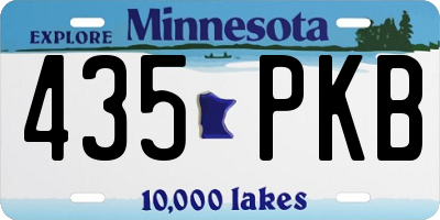 MN license plate 435PKB