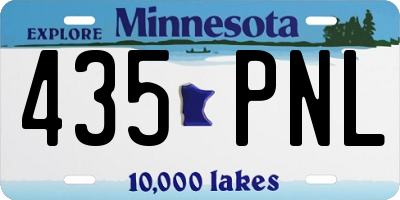 MN license plate 435PNL