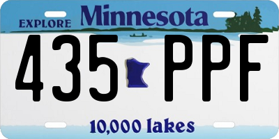 MN license plate 435PPF
