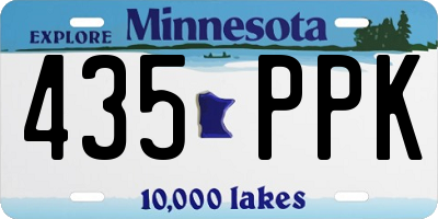 MN license plate 435PPK