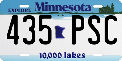 MN license plate 435PSC