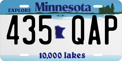 MN license plate 435QAP