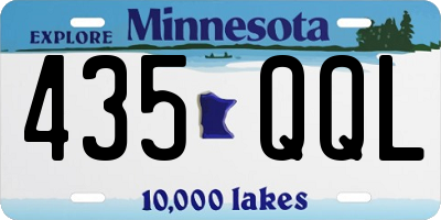 MN license plate 435QQL