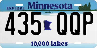 MN license plate 435QQP