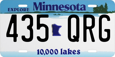 MN license plate 435QRG