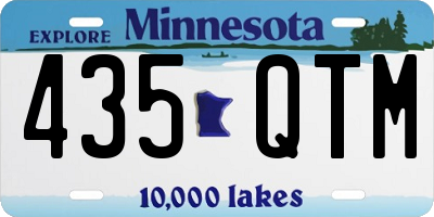 MN license plate 435QTM