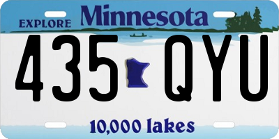 MN license plate 435QYU