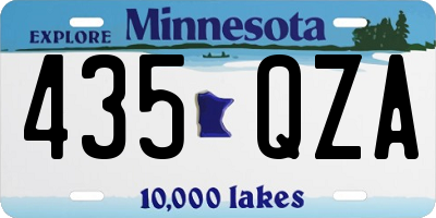 MN license plate 435QZA