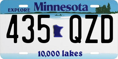 MN license plate 435QZD
