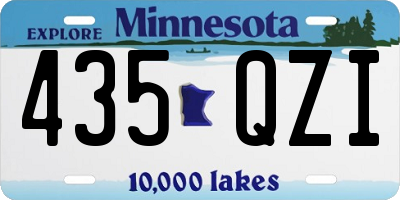 MN license plate 435QZI