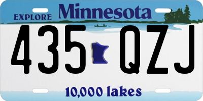 MN license plate 435QZJ