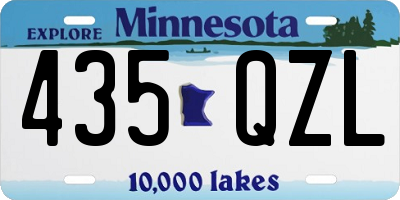 MN license plate 435QZL