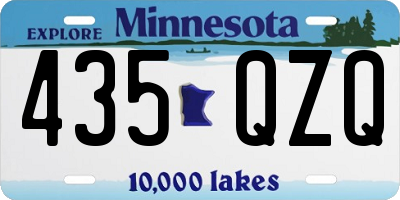 MN license plate 435QZQ
