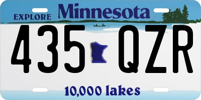 MN license plate 435QZR