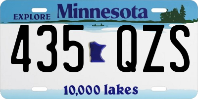 MN license plate 435QZS