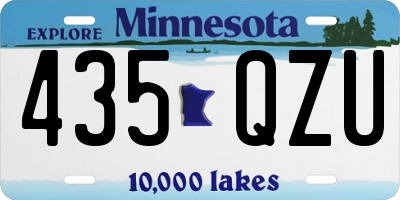 MN license plate 435QZU
