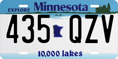MN license plate 435QZV