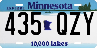 MN license plate 435QZY