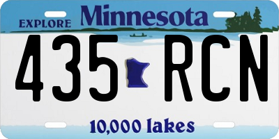 MN license plate 435RCN